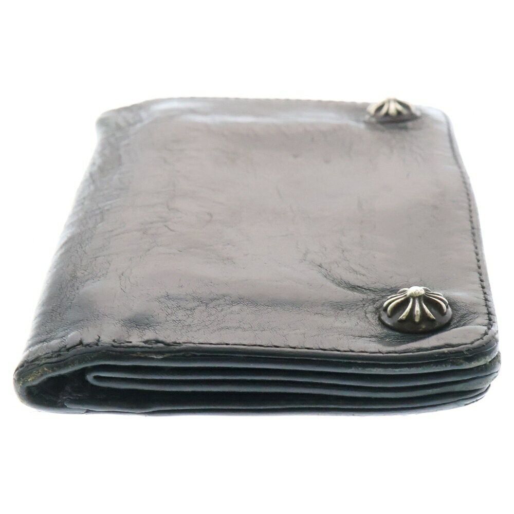 小物 Chrome Hearts 1 Zip Wallet Cross Ball Chrome Hearts 1zip 1-zip Cross Ball Button Leather Wallet