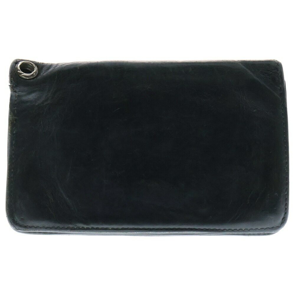 小物 Chrome Hearts 1 Zip Wallet Cross Ball Chrome Hearts 1zip 1-zip Cross Ball Button Leather Wallet