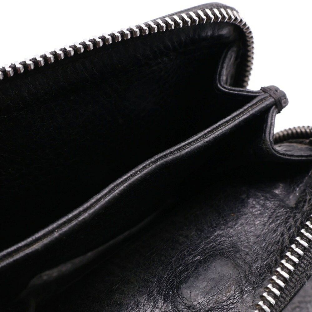 Chrome Hearts Sq Zip Bill Square Leather Wallet