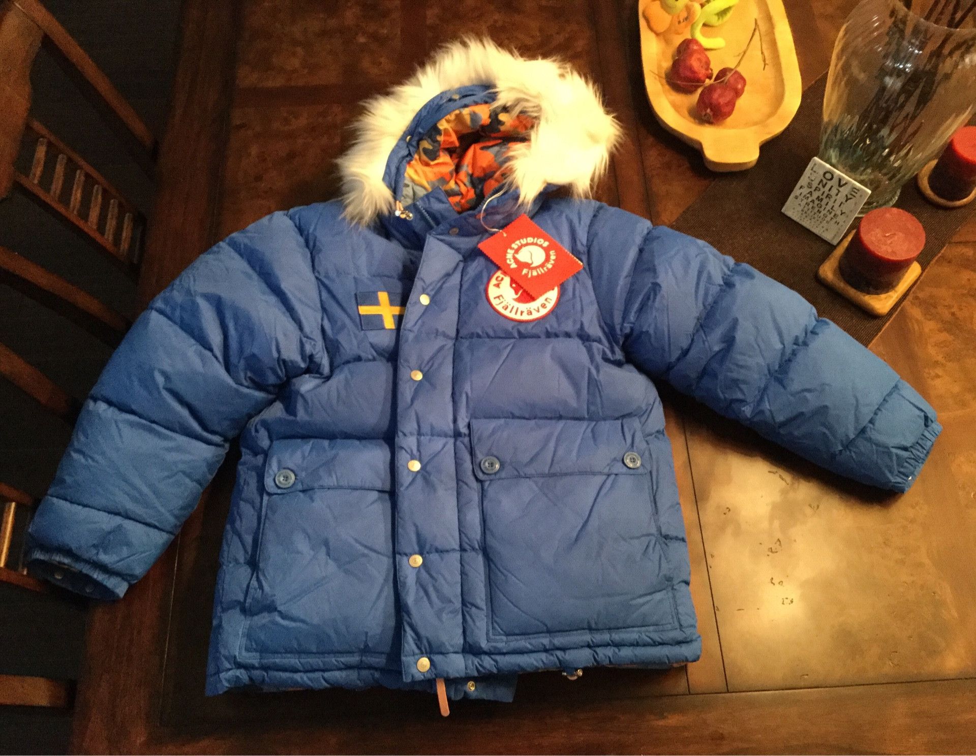 Acne studios x outlet fjällräven expedition down jacket