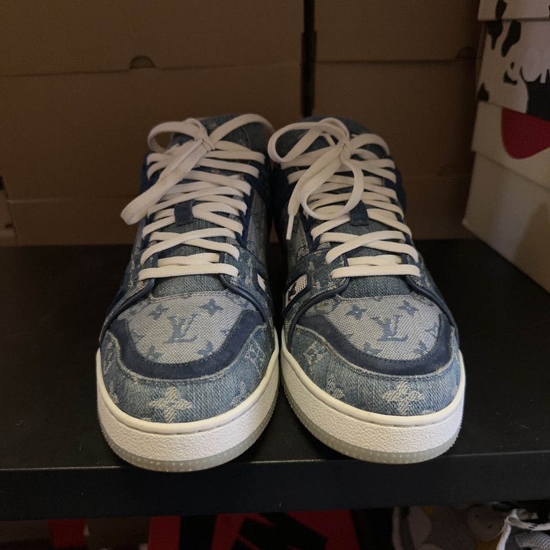 Louis Vuitton Louis Vuitton Denim Trainer Low-Top Sneakers 0079 Size US 10 / IT 40 - 2 Thumbnail