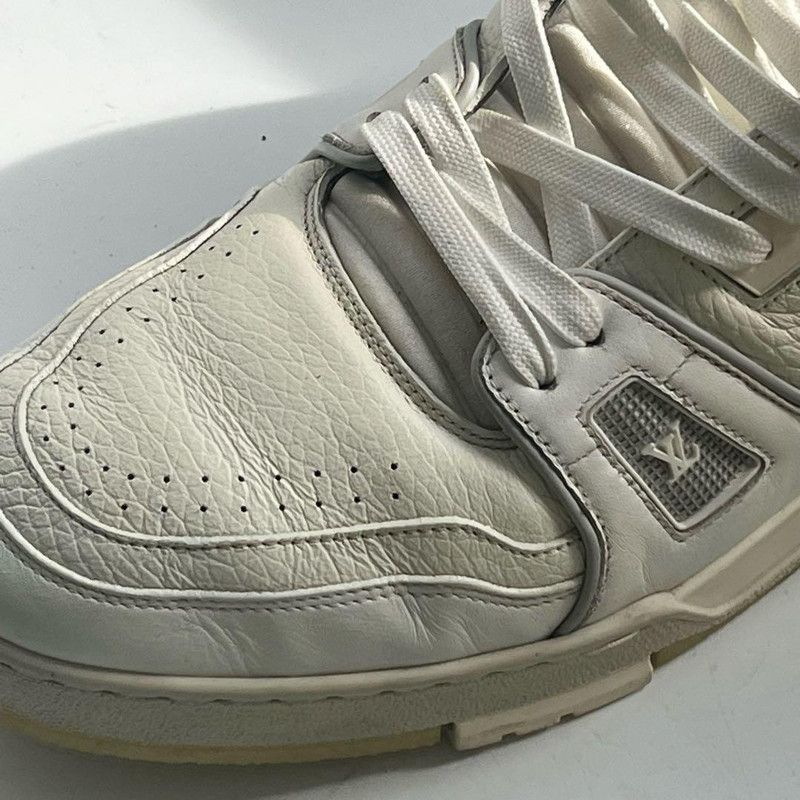 Louis Vuitton Louis Vuitton White Low-Top Trainer Sneakers 0079 Size US 11 / IT 41 - 7 Thumbnail