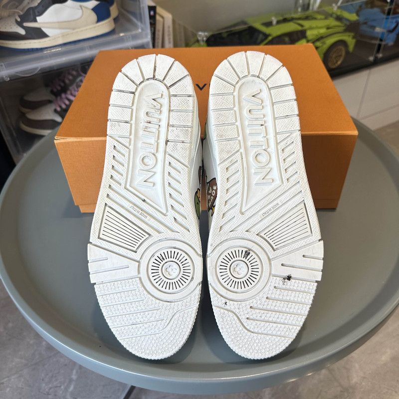 Louis Vuitton Nigo x LOUIS VUITTON Trainer Fashion Sneakers 0079 Size US 9 / IT 39 - 4 Thumbnail