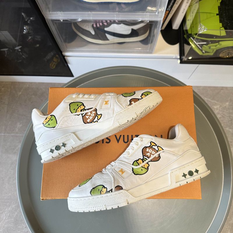 Louis Vuitton Nigo x LOUIS VUITTON Trainer Fashion Sneakers 0079 Size US 9 / IT 39 - 7 Thumbnail
