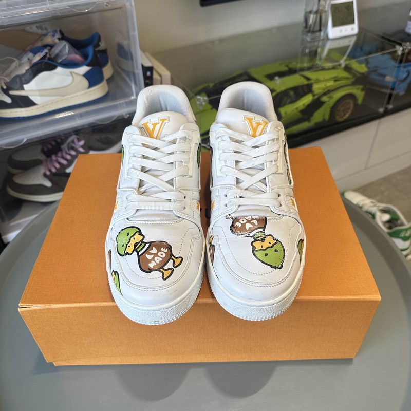 Louis Vuitton Nigo x LOUIS VUITTON Trainer Fashion Sneakers 0079 Size US 9 / IT 39 - 2 Thumbnail