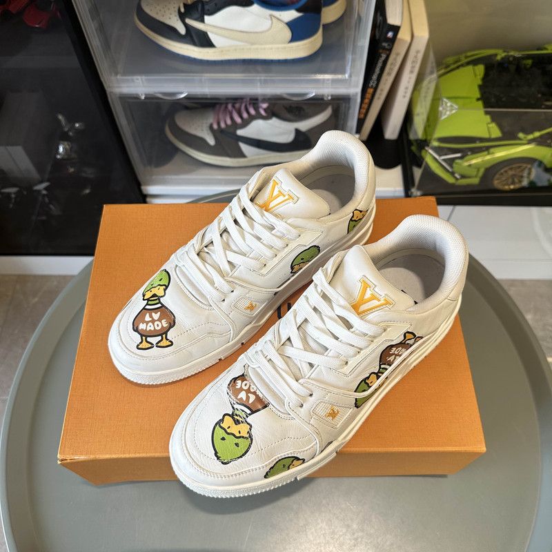 Louis Vuitton Nigo x LOUIS VUITTON Trainer Fashion Sneakers 0079 Size US 9 / IT 39 - 8 Thumbnail