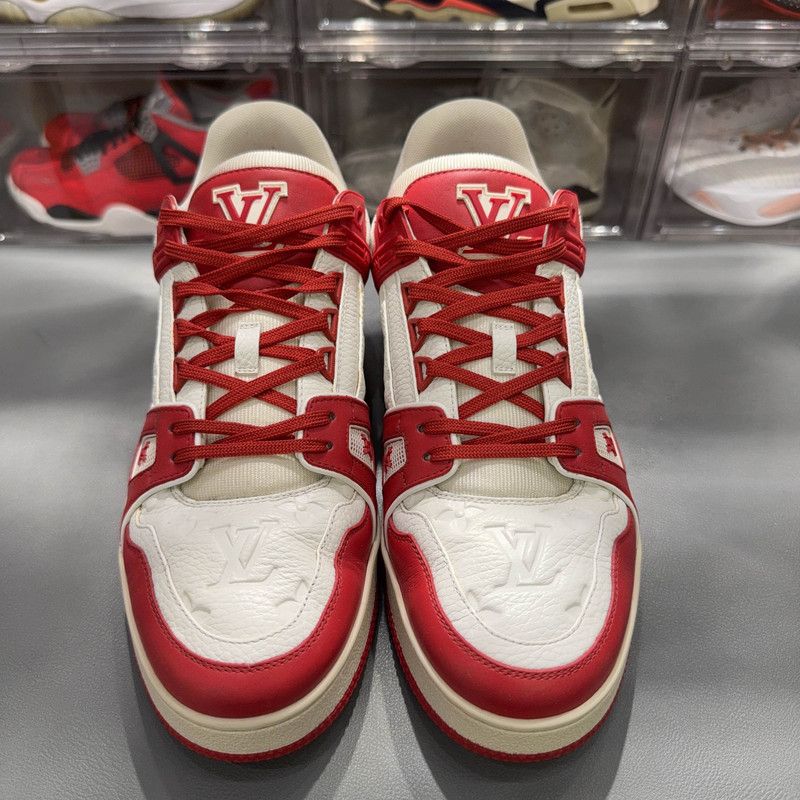 Louis Vuitton Louis Vuitton Trainer Red Fashion Sneakers for Men 0079 Size US 10 / IT 40 - 2 Thumbnail