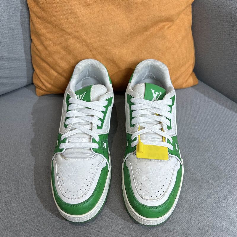 Louis Vuitton Louis Vuitton Trainer Leather Low-Top Sneakers 0079 Size US 9 / IT 39 - 2 Thumbnail