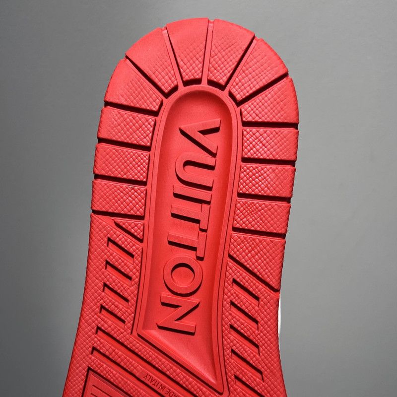 Louis Vuitton Louis Vuitton Trainer Fashion Sneakers in White and Red 0079 Size US 10 / IT 40 - 7 Thumbnail
