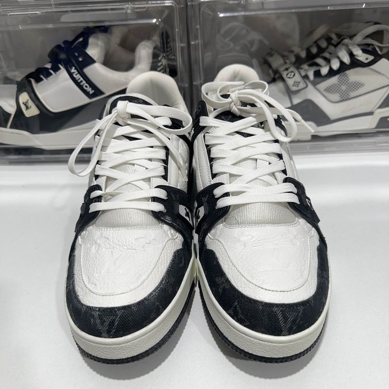 Louis Vuitton Louis Vuitton Trainer Low Top Panda Sneakers 0079 Size US 12 / IT 42 - 2 Thumbnail