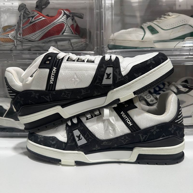 Louis Vuitton Louis Vuitton Trainer Low Top Panda Sneakers 0079 Size US 12 / IT 42 - 7 Thumbnail