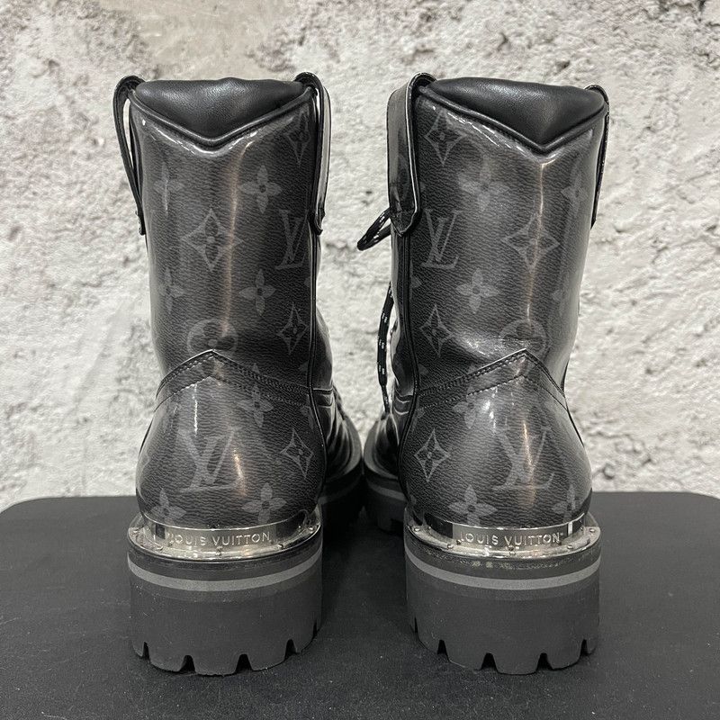 Louis Vuitton Louis Vuitton Black Short Martin Boots for Men 0079 Size US 9 / IT 39 - 3 Thumbnail