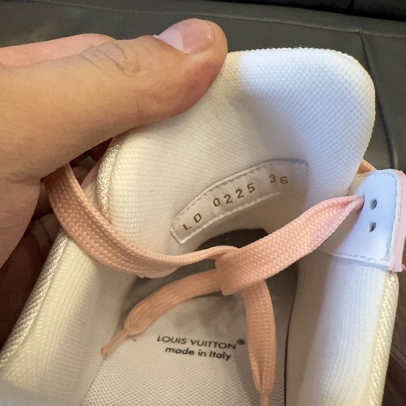 Louis Vuitton Louis Vuitton Trainer Pink Low-Top Sneakers 0079 Size US 5.5 / EU 38 - 5 Thumbnail