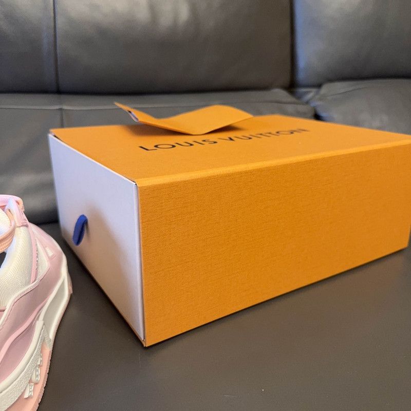 Louis Vuitton Louis Vuitton Trainer Pink Low-Top Sneakers 0079 Size US 5.5 / EU 38 - 6 Thumbnail