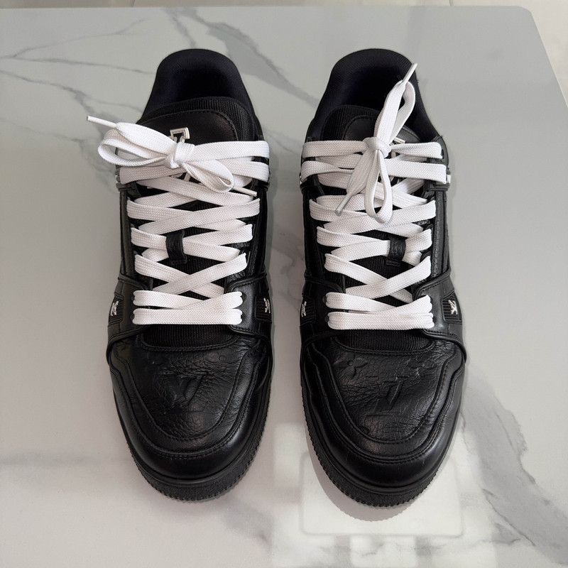 Louis Vuitton Louis Vuitton Trainer Leather Low-Top Sneakers 0079 Size US 8.5 / EU 41-42 - 2 Thumbnail