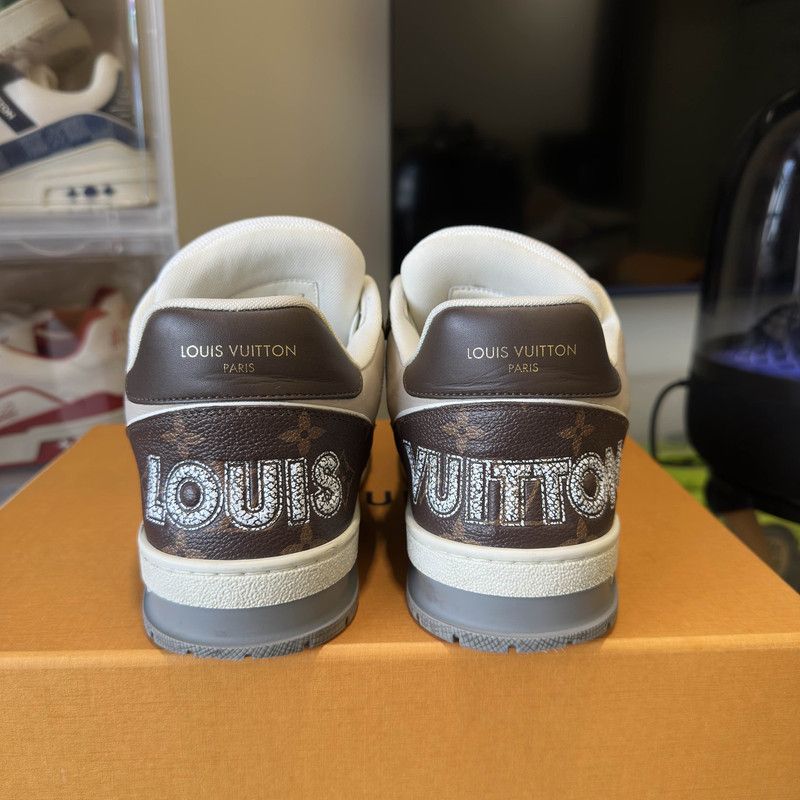 Louis Vuitton Louis Vuitton Trainer Low Top Sneakers in Brown 0079 Size US 8 / EU 41 - 3 Thumbnail