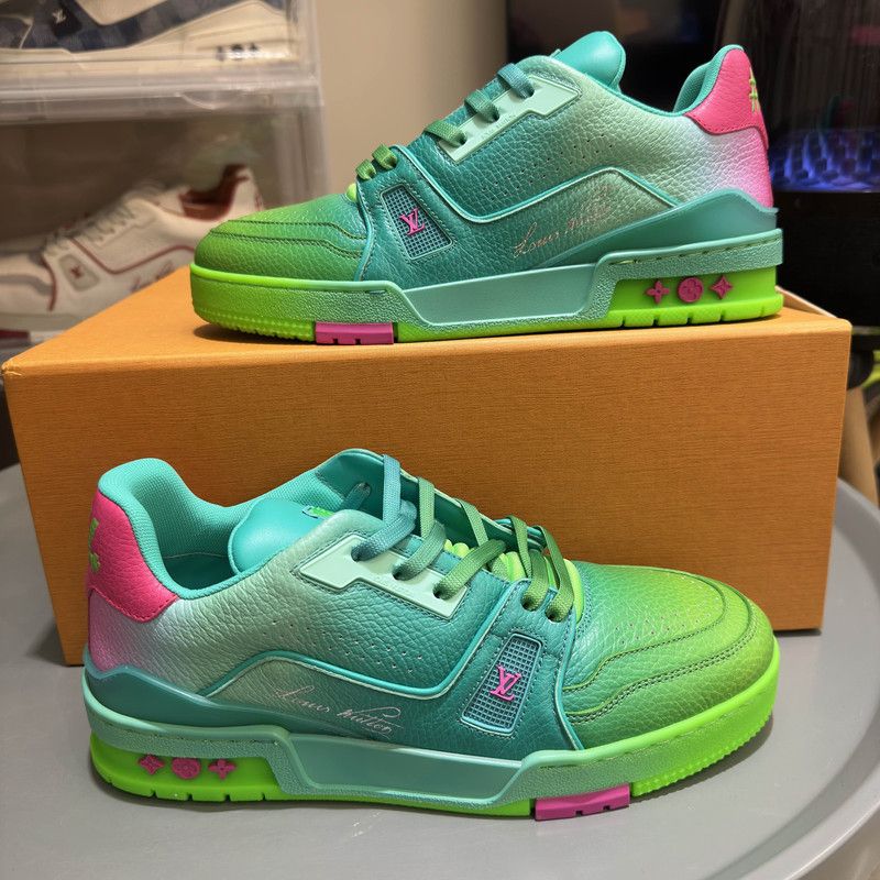 Louis Vuitton Louis Vuitton LV Trainer Fashion Sneakers for All 0079 Size US 6.5 / EU 39-40 - 7 Thumbnail