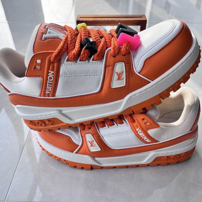 Louis Vuitton Louis Vuitton Trainer Maxi Fashion Sneakers for Men 0079 Size US 10.5 / EU 43-44 - 10 Thumbnail