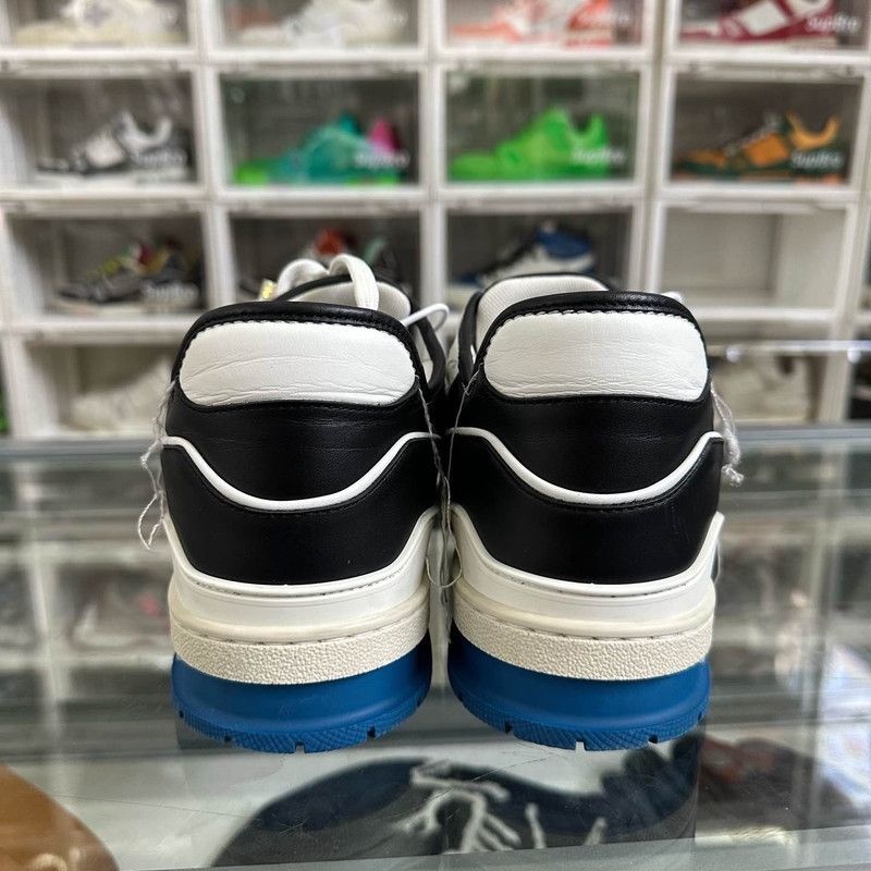 Louis Vuitton Louis Vuitton Trainer Low Fashion Sneakers in Black Blue 0079 Size US 9.5 / EU 42-43 - 3 Thumbnail