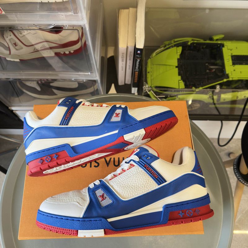 Louis Vuitton Louis Vuitton Color Block Trainer Sneakers 0079 Size US 9.5 / EU 42-43 - 6 Thumbnail
