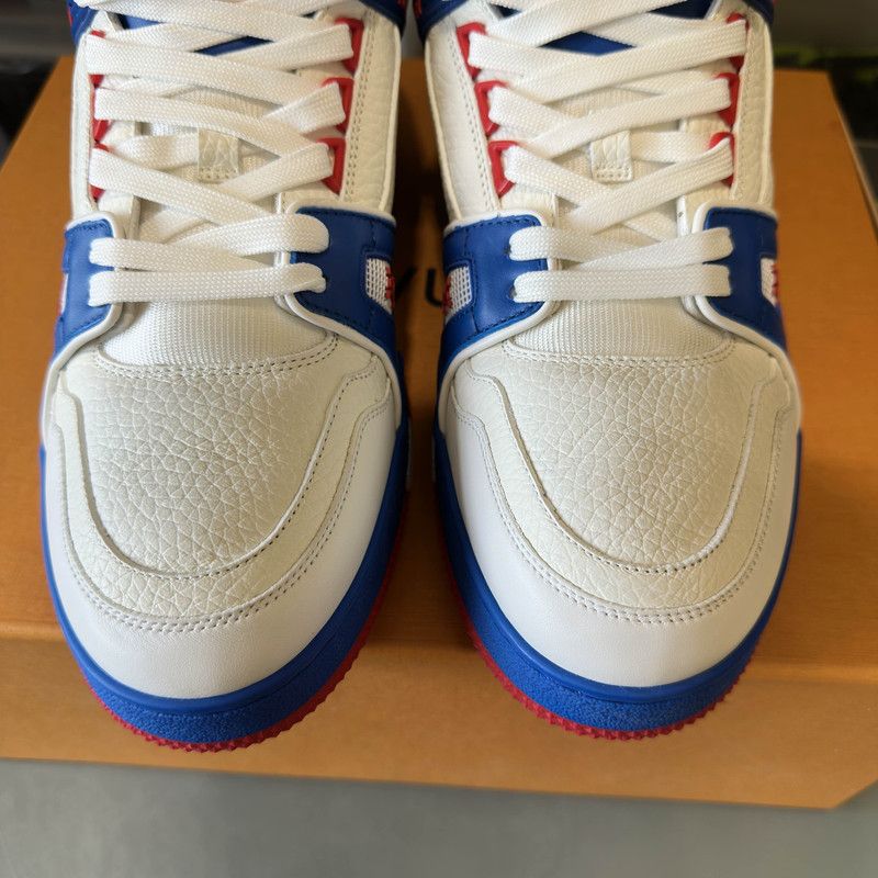 Louis Vuitton Louis Vuitton Color Block Trainer Sneakers 0079 Size US 9.5 / EU 42-43 - 9 Thumbnail