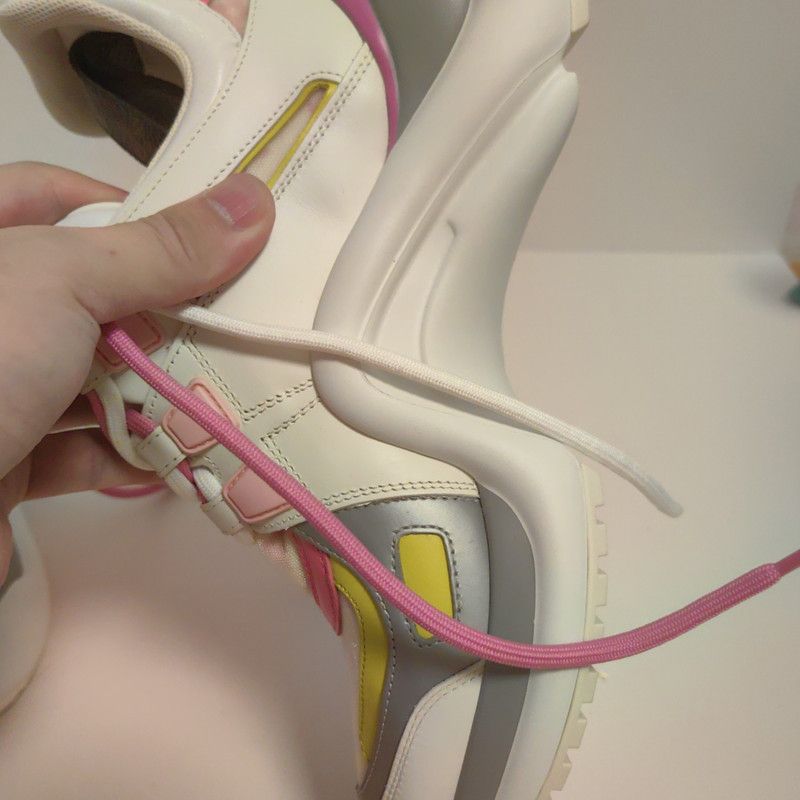 Louis Vuitton Louis Vuitton Archlight Fashion Sneakers in Pink and White 0079 Size US 7.5 / EU 40-41 - 6 Thumbnail