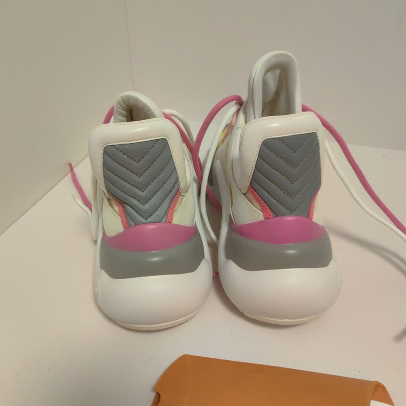Louis Vuitton Louis Vuitton Archlight Fashion Sneakers in Pink and White 0079 Size US 7.5 / EU 40-41 - 3 Thumbnail