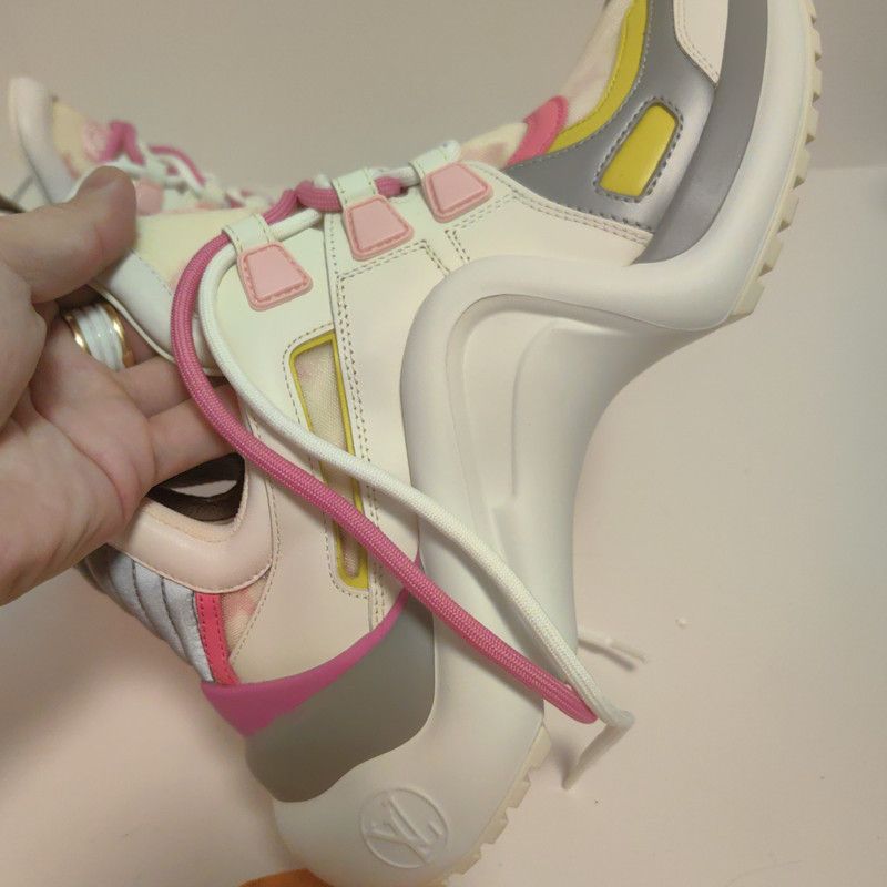 Louis Vuitton Louis Vuitton Archlight Fashion Sneakers in Pink and White 0079 Size US 7.5 / EU 40-41 - 11 Thumbnail