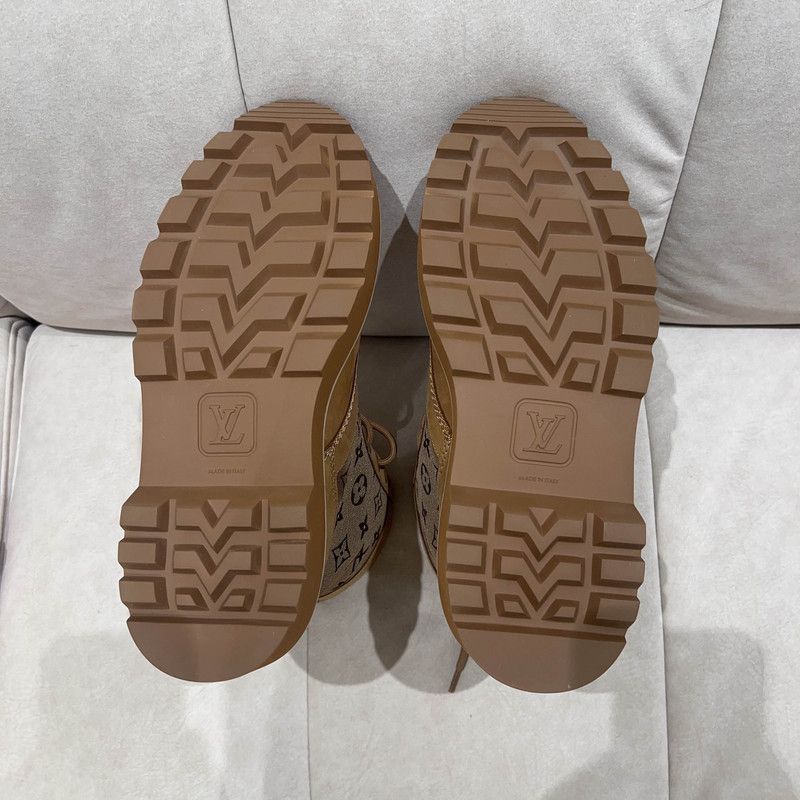 Louis Vuitton Louis Vuitton Ranger Leather Lace-Up Short Boots 0079 Size US 8.5 / EU 41-42 - 4 Thumbnail