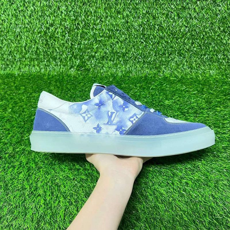 Louis Vuitton Louis Vuitton Ollie Colorblock Leather Sneakers for Men 0079 Size US 11 / EU 44 - 2 Thumbnail