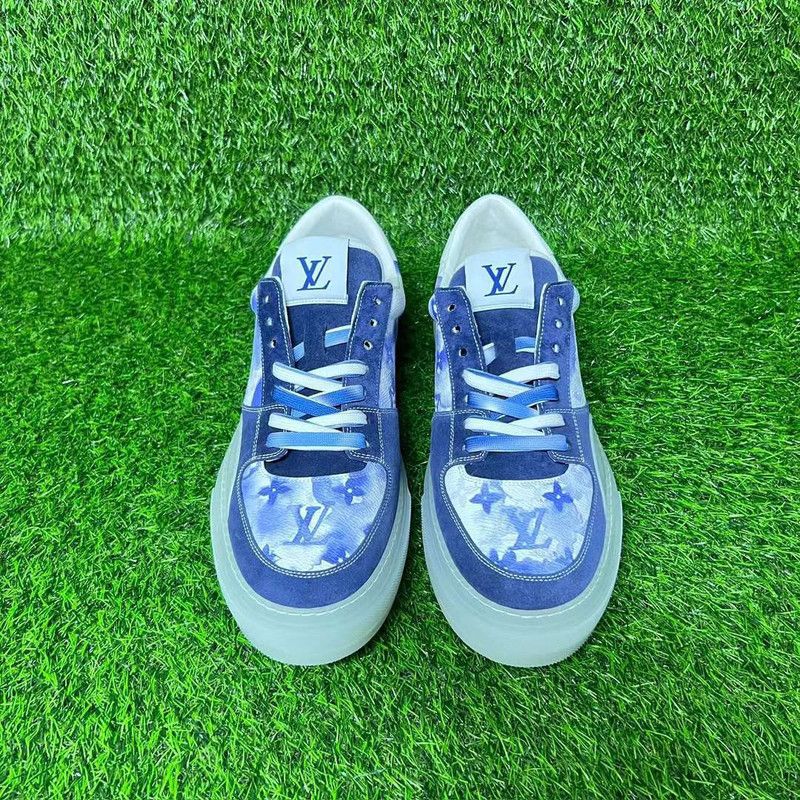 Louis Vuitton Louis Vuitton Ollie Colorblock Leather Sneakers for Men 0079 Size US 11 / EU 44 - 4 Thumbnail