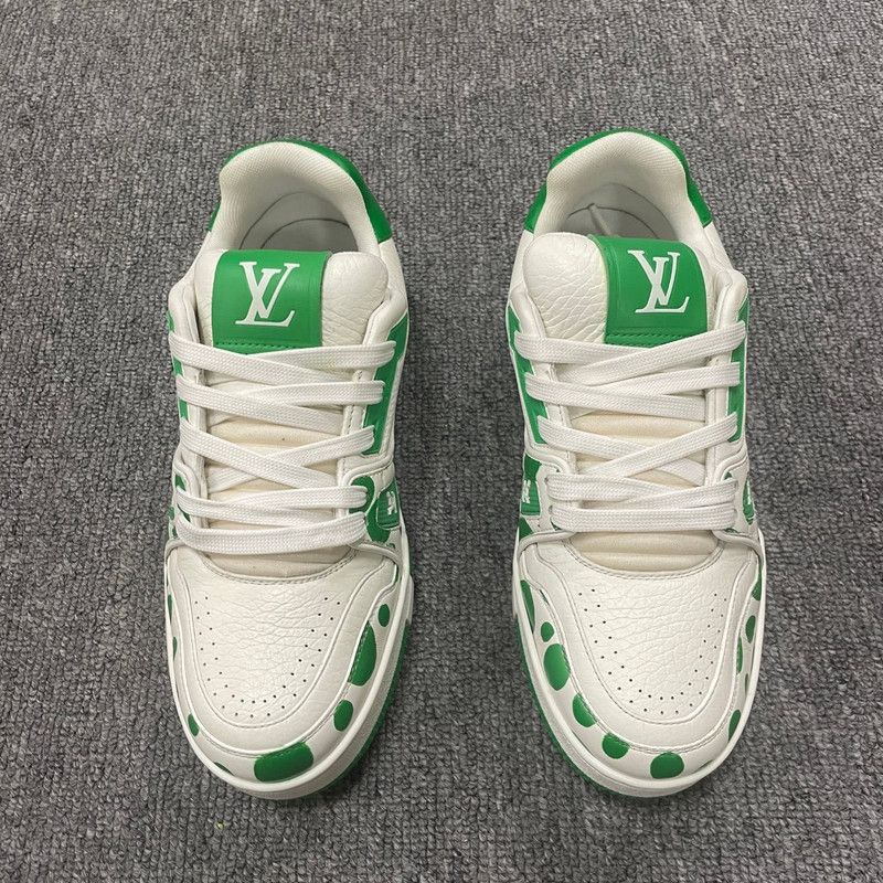 Louis Vuitton Yayoi Kusama x Louis Vuitton Trainer Sneakers 0079 Size US 6.5 / EU 39-40 - 3 Thumbnail