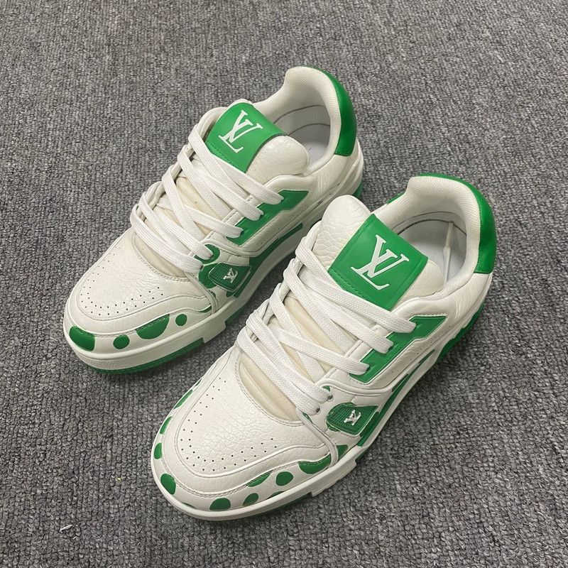 Louis Vuitton Yayoi Kusama x Louis Vuitton Trainer Sneakers 0079 Size US 6.5 / EU 39-40 - 2 Thumbnail