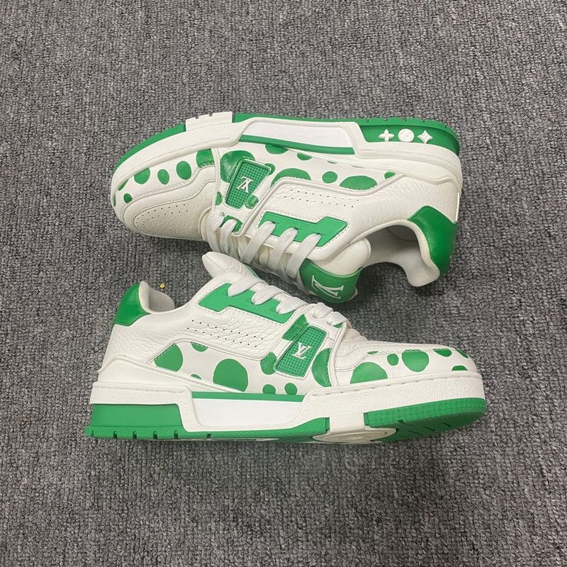 Louis Vuitton Yayoi Kusama x Louis Vuitton Trainer Sneakers 0079 Size US 6.5 / EU 39-40 - 6 Thumbnail
