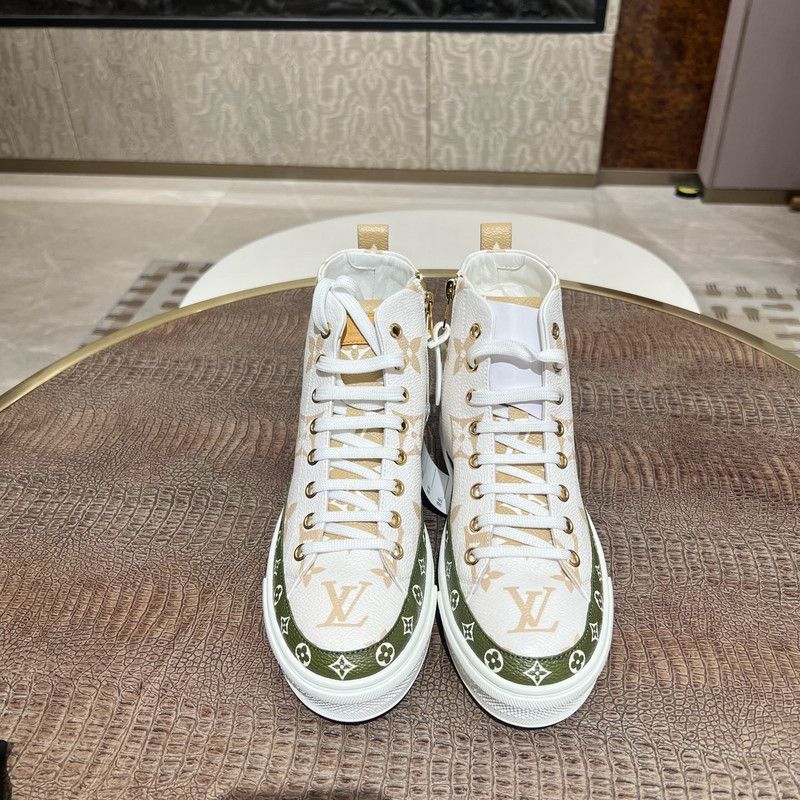 Louis Vuitton Louis Vuitton Stylish High-Top Sneakers 0079 Size US 5.5 / EU 38 - 2 Thumbnail