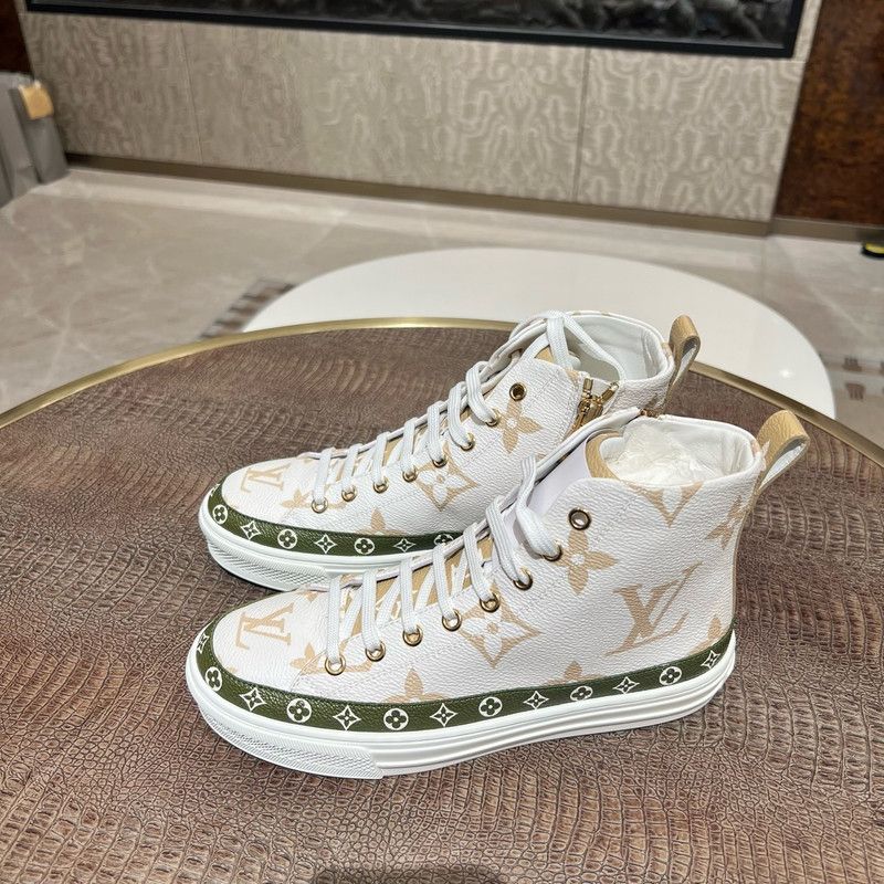 Louis Vuitton Louis Vuitton Stylish High-Top Sneakers 0079 Size US 5.5 / EU 38 - 8 Thumbnail