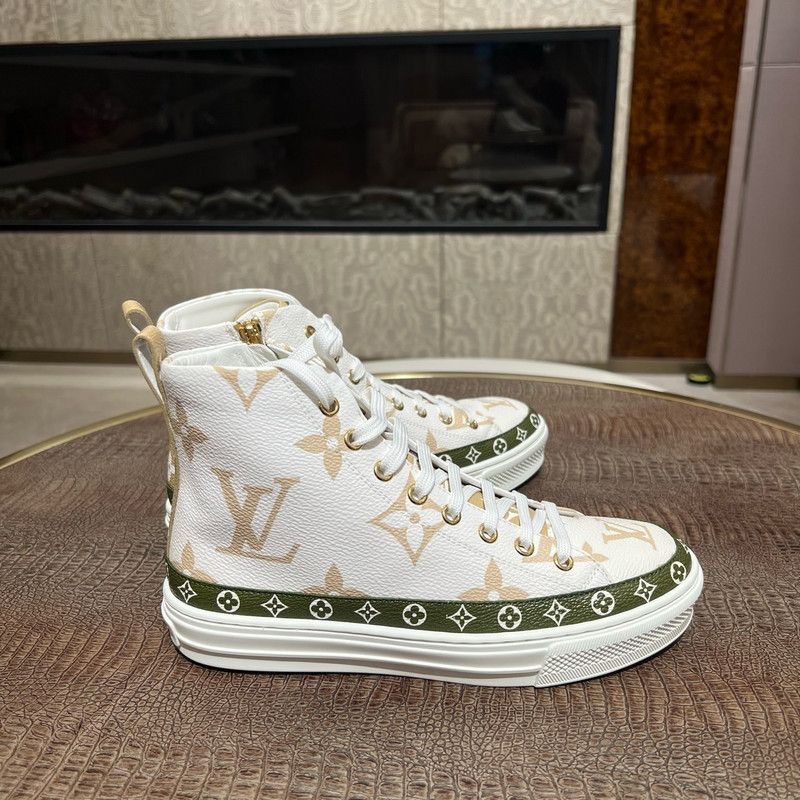Louis Vuitton Louis Vuitton Stylish High-Top Sneakers 0079 Size US 5.5 / EU 38 - 10 Thumbnail