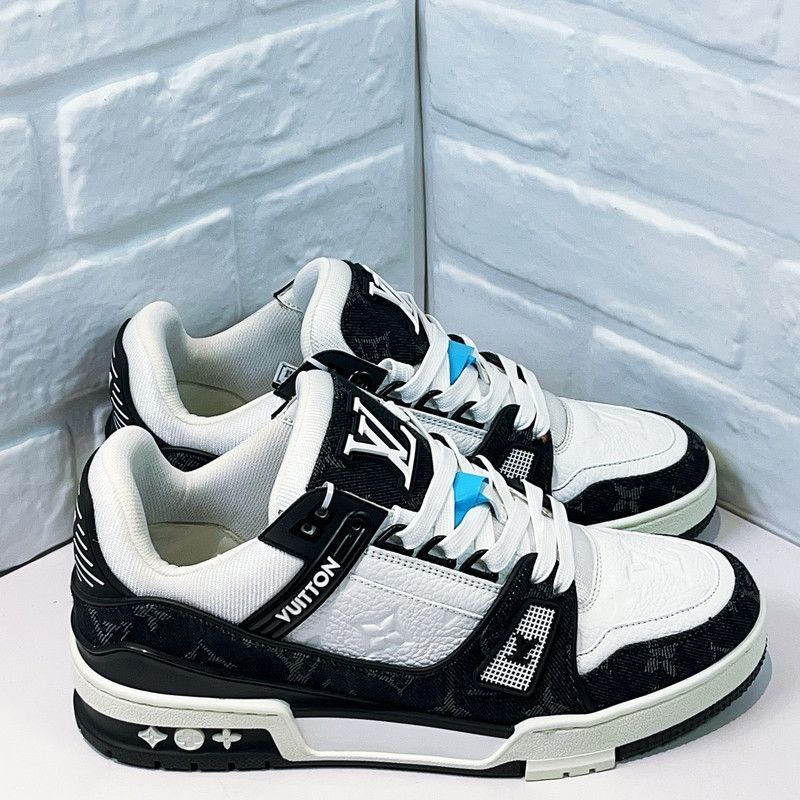 Louis Vuitton Louis Vuitton Trainer Panda Low Top Sneakers 0079 Size US 7.5 / EU 40-41 - 3 Thumbnail