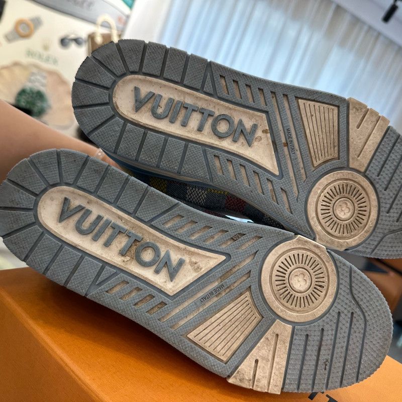 Louis Vuitton Louis Vuitton 2025 Spring/Summer Denim Trainers 0079 Size US 8 / EU 41 - 4 Thumbnail