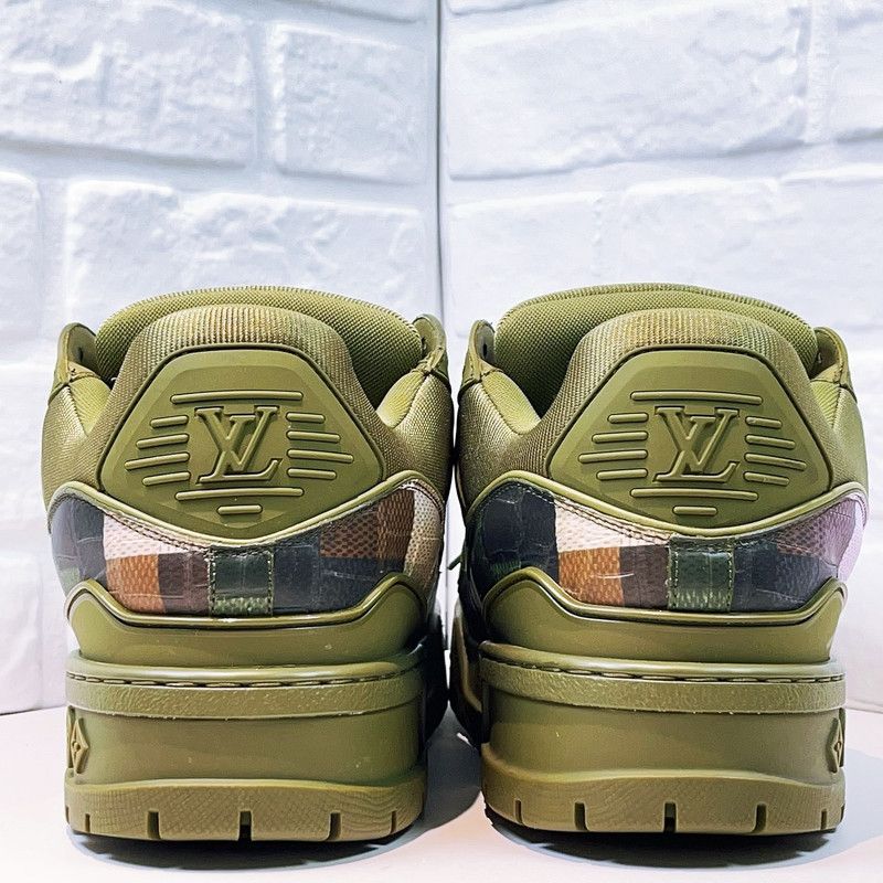 Louis Vuitton Louis Vuitton Trainer Maxi Leather Sneakers for Men 0079 Size US 9.5 / EU 42-43 - 3 Thumbnail