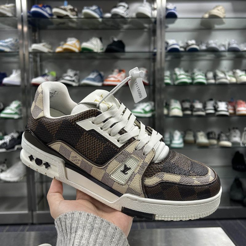 Louis Vuitton Louis Vuitton Checkerboard Low-Top Trainers 0079 Size US 8.5 / EU 41-42 - 7 Thumbnail