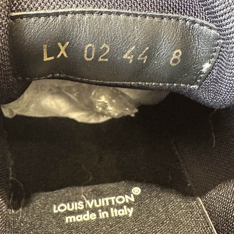 Louis Vuitton Louis Vuitton Trainer Black Leather Low-Top Sneakers 0079 Size US 8.5 / EU 41-42 - 5 Thumbnail