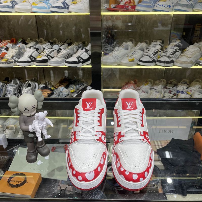 Louis Vuitton Yayoi Kusama x Louis Vuitton Trainer Fashion Sneakers 0079 Size US 8.5 / EU 41-42 - 2 Thumbnail