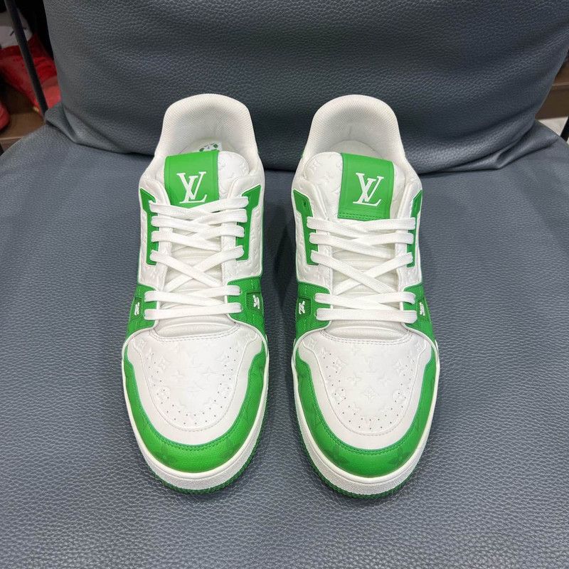 Louis Vuitton Louis Vuitton Trainer Leather Low-Top Sneakers 0079 Size US 10.5 / EU 43-44 - 2 Thumbnail