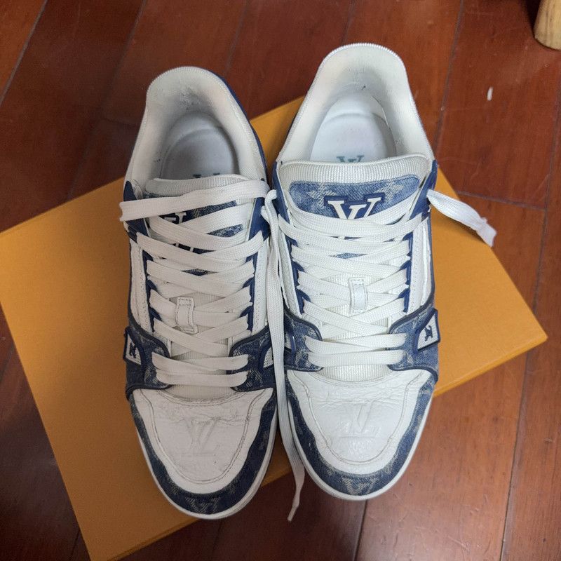 Louis Vuitton Louis Vuitton Denim Low-Top Trainers for All 0079 Size US 9.5 / EU 42-43 - 2 Thumbnail