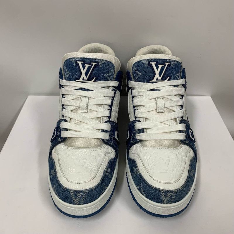 Louis Vuitton Louis Vuitton Denim Low-Top Fashion Sneakers 0079 Size US 8 / EU 41 - 2 Thumbnail