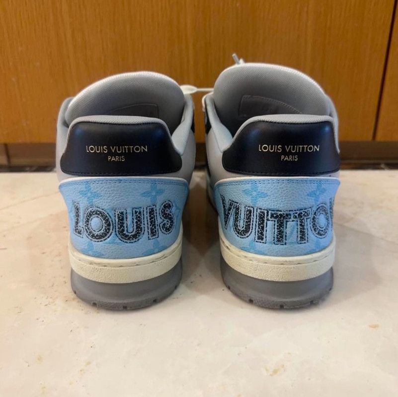 Louis Vuitton Louis Vuitton Low-Top Trainer Sneakers in Ocean Blue 0079 Size US 8 / EU 41 - 3 Thumbnail