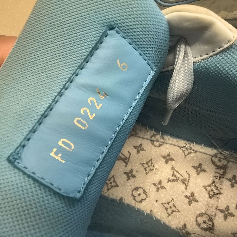 Louis Vuitton Tyler x Louis Vuitton Blue Trainer Sneakers 0079 Size US 8.5 / EU 41-42 - 5 Thumbnail