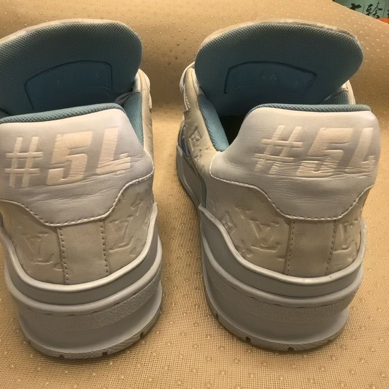 Louis Vuitton Tyler x Louis Vuitton Blue Trainer Sneakers 0079 Size US 8.5 / EU 41-42 - 3 Thumbnail