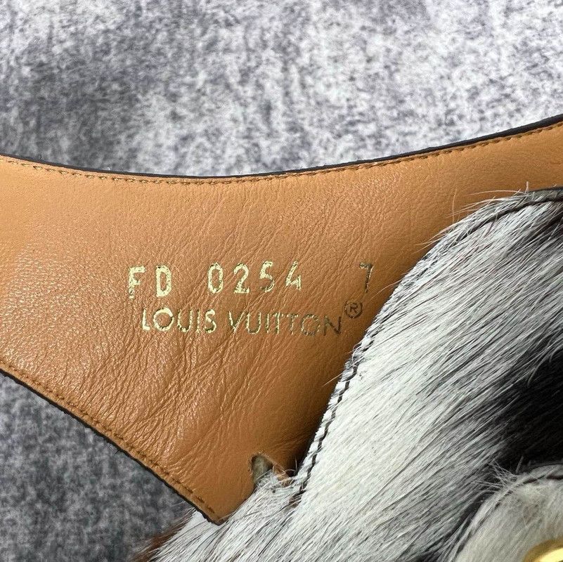 Louis Vuitton Easy Black Leather Slip-On Mules 0079